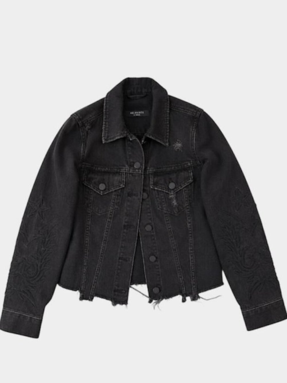 All Saints Black Philly Denim Jacket